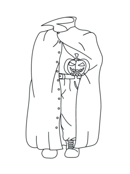 Всадник без головы рисунок легкий