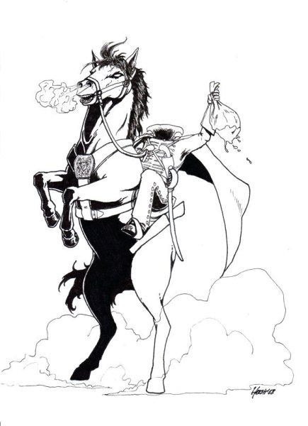 Всадник без головы рисунок