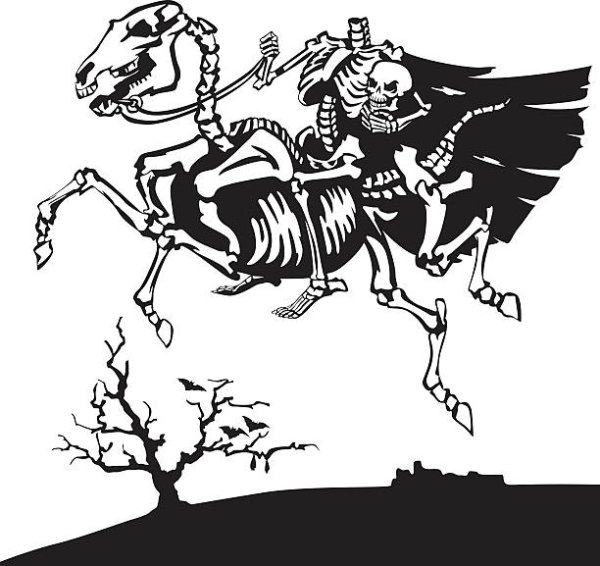 Раскраска наездник без лошади