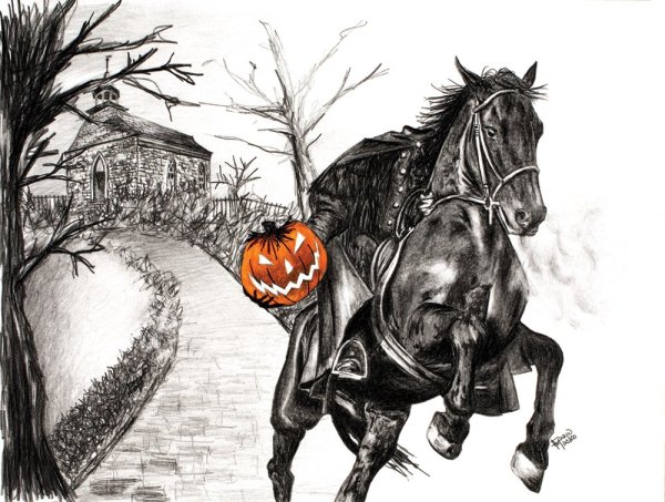 Нарисовать всадника без головы