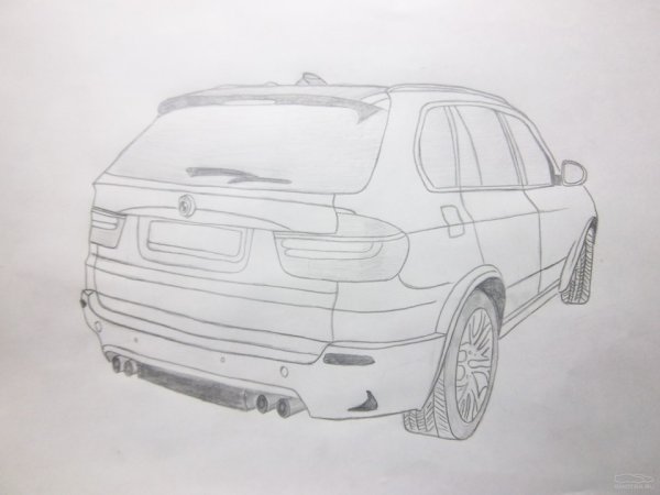BMW x5 e53 рисунок