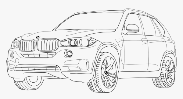 БМВ х5 рисунок