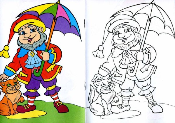 Оле Лукойе раскраска