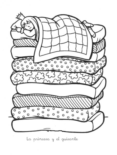 Одеяло раскраска для детей