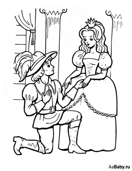 Принсесанагорошене раскраска