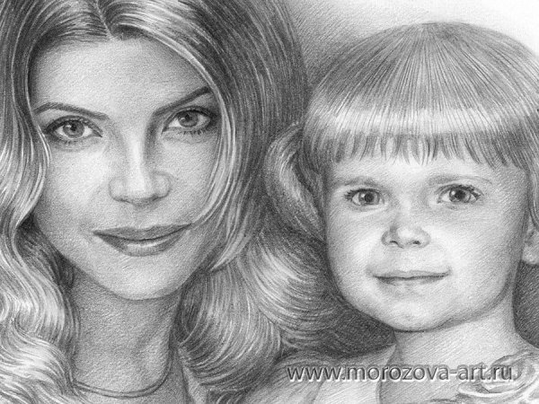 Мама с ребенком вектор