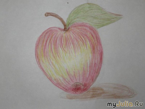 Натюрморт цветными карандашами