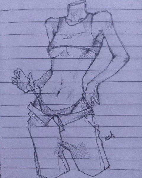 Зарисовка человеческого Моника