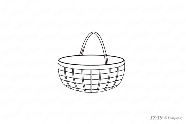 Корзинка раскраска