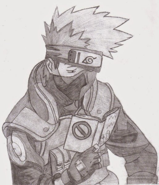 Раскраска Какаси Хатакэ