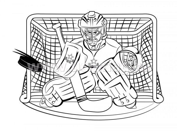 Хоккейные рисунки для мальчика 9 лет вратаря