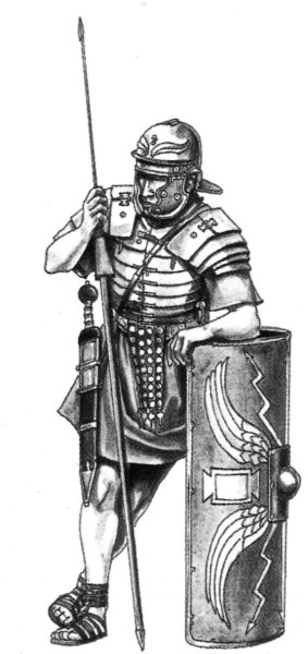 Римский воин раскраска