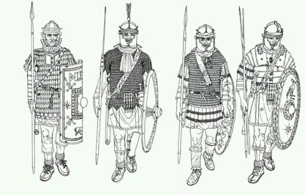 Римский легионер рисунок