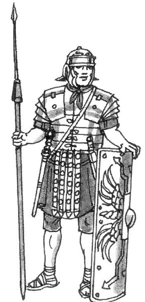 Раскраска Римская армия