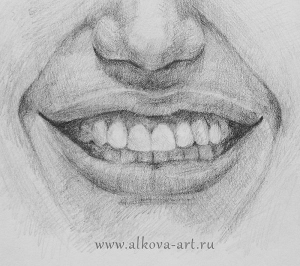 Улыбка эскиз