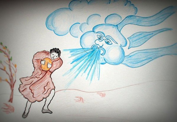 Тучка для раскрашивания детям