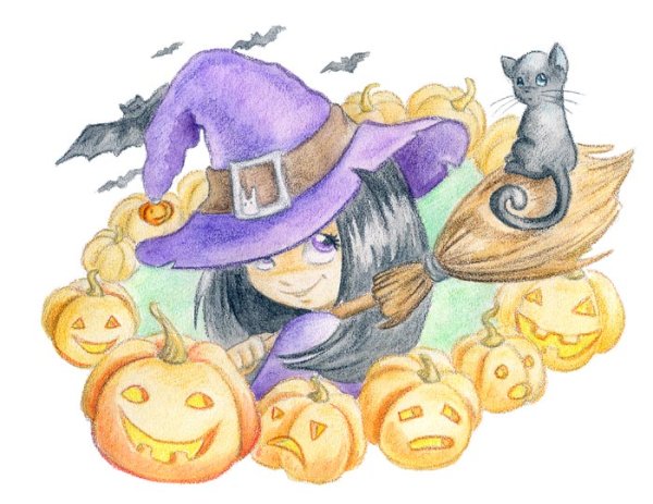 Маленькие ведьмочки иллюстрации