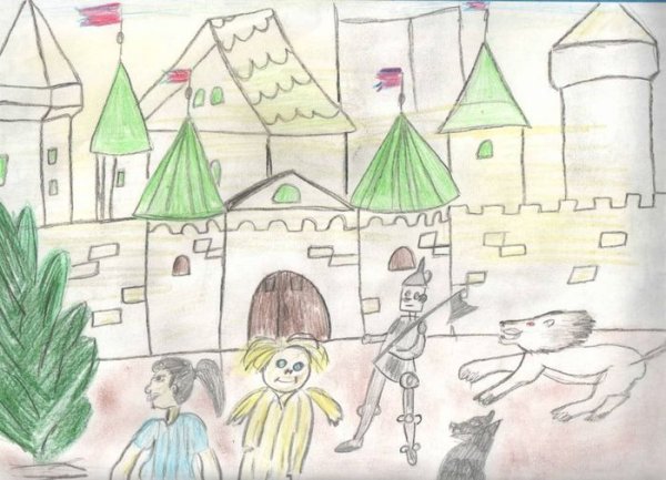 Рисунок Страшилы из волшебника изумрудного города