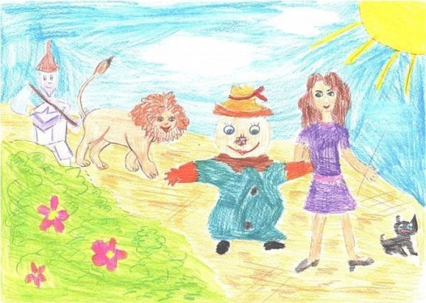 Железный дровосек волшебник изумрудного города рисунок