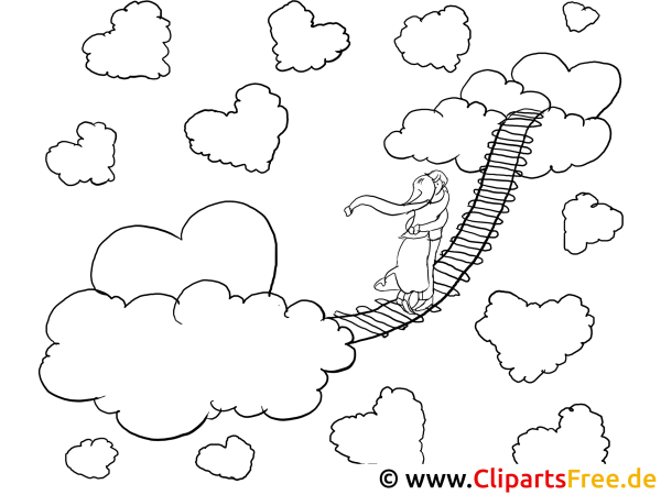 Облака гуашью