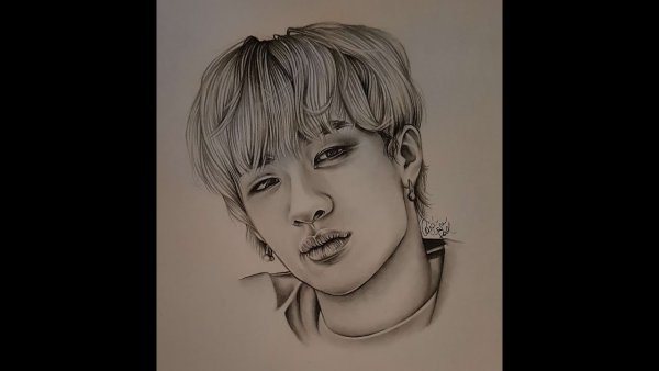 Рисунок бан Чана Stray Kids