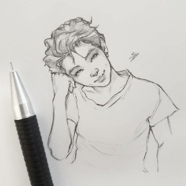 RM рисунок карандашом