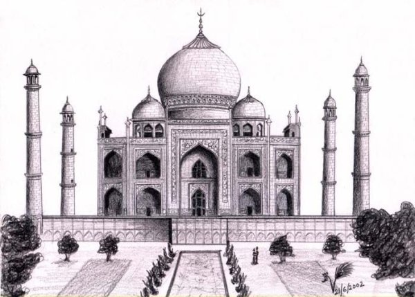 Тадж Махал скетч