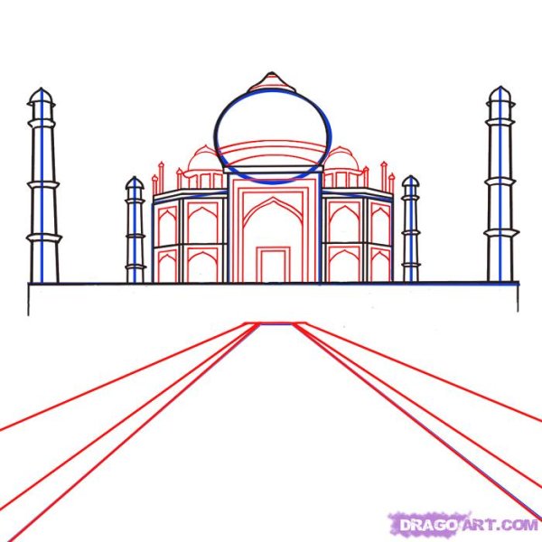 4 Класс изо города в пустыне Тадж Махал