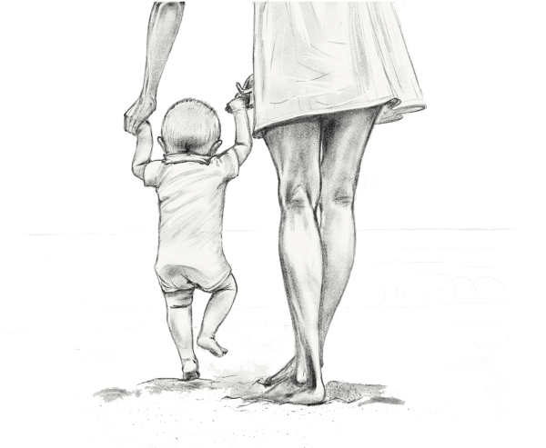 Женщина рисунок для детей