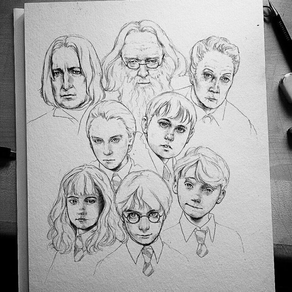 Гарри Поттер раскраски Гарри Поттер Драко