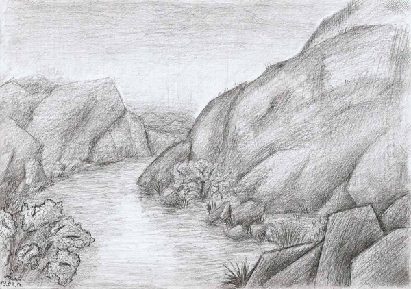 Зарисовки крупных камней