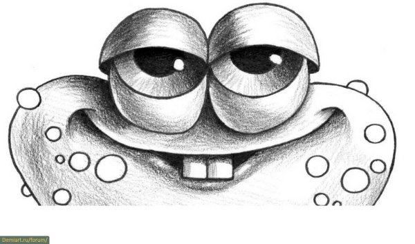 Забавные рисунки карандашом
