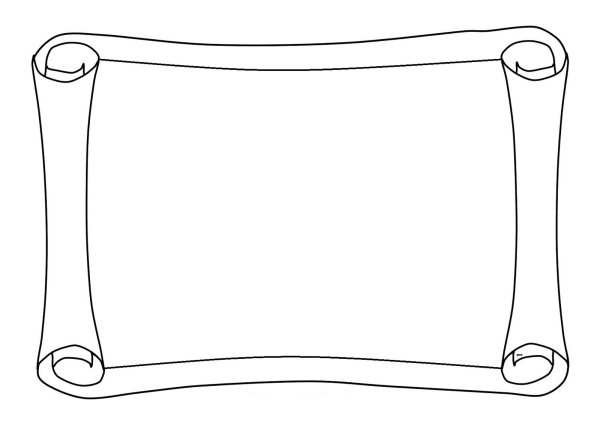 Свиток рисунок раскраска