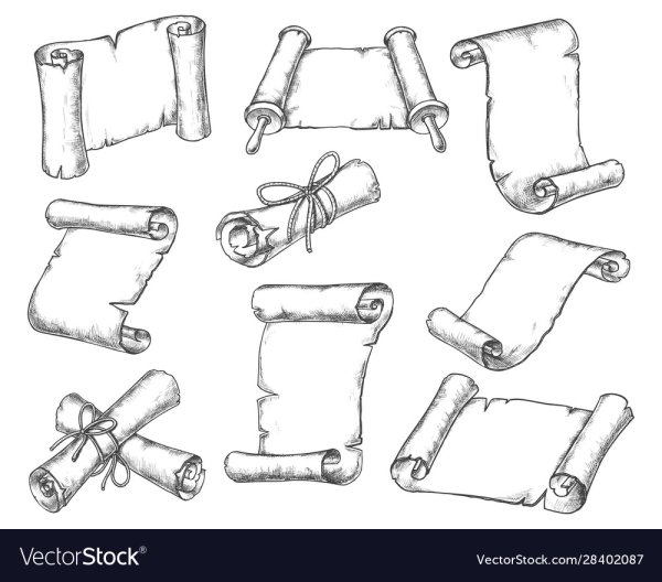 Как нарисовать свиток поэтапно