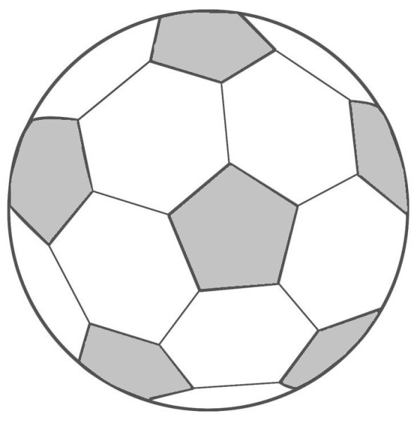 Мяч раскраска