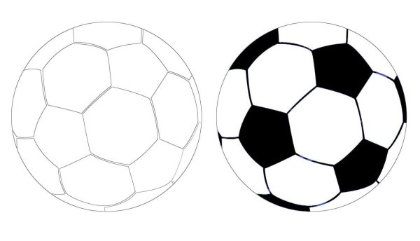 Мяч раскраска