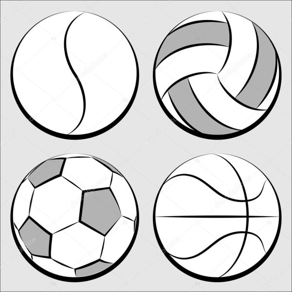 Аппликация мячик