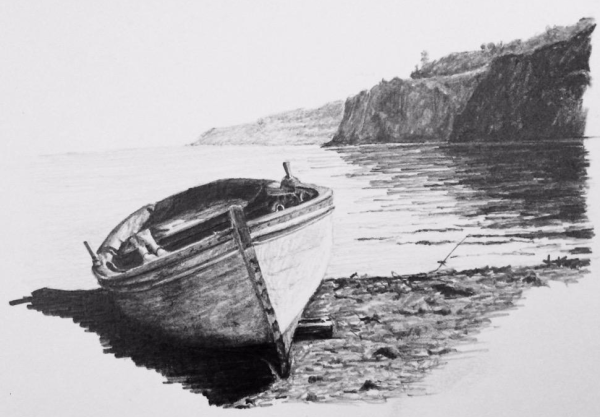 Карандашная лодка