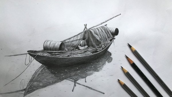 Лодка раскраска для детей