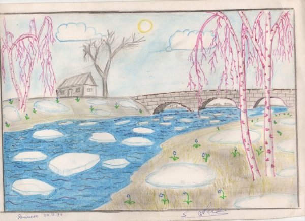 Рисование Весна