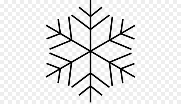 Нарисовать снежинку карандашом