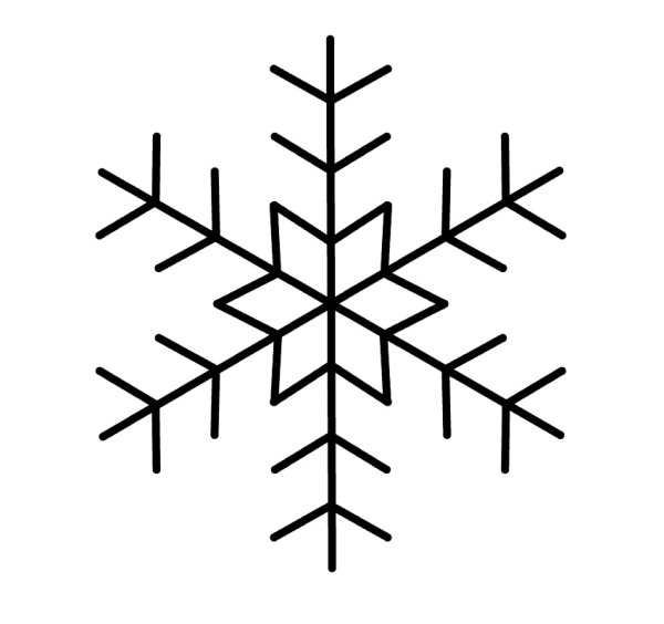 Как рисовать снежинку поэтапно для детей