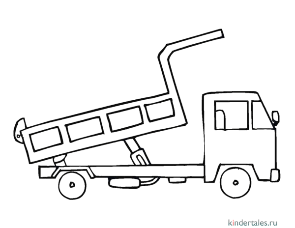 Трафарет грузовой машины для рисования