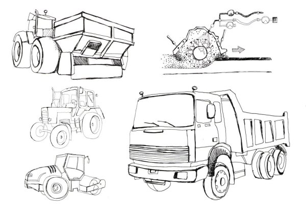 Рисунки строительной те