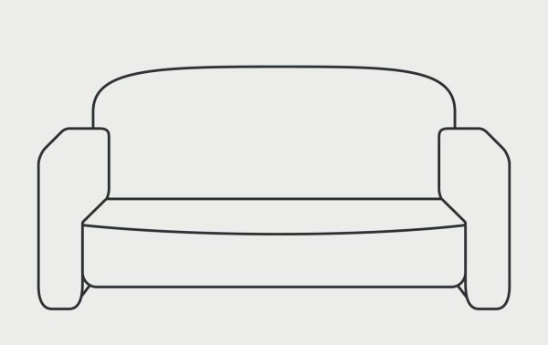 Диван раскраска для детей