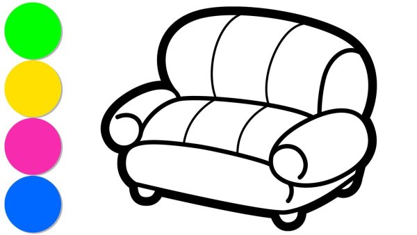 Поэтапное рисование мебели