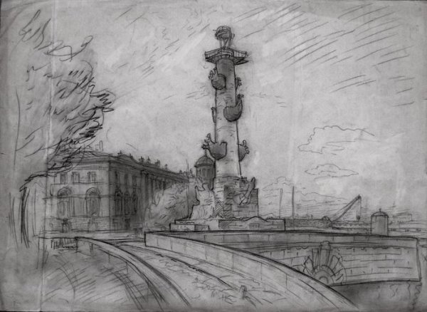 Петербург карандашом