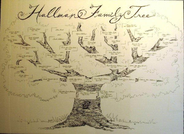 Эскиз дерева для родословной