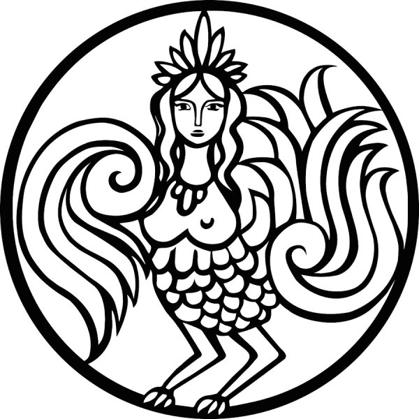 Птица Гамаюн Графика