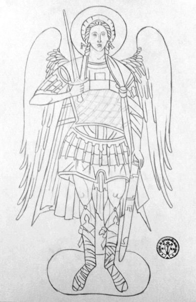 Малюнок Архангел олівцем